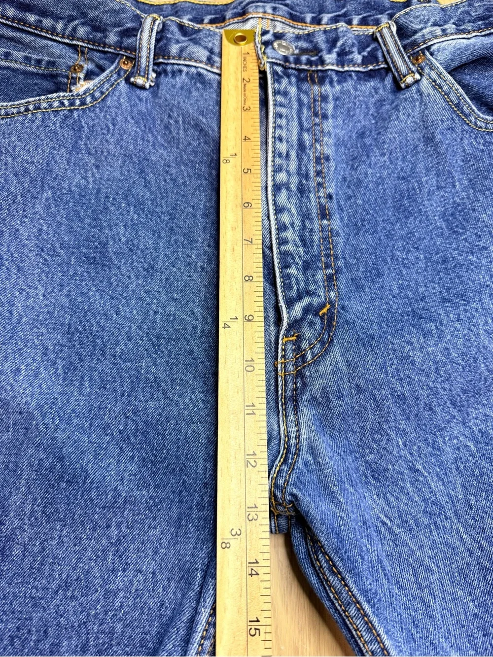 LEVIS Men’s 505 Denim Straight Jeans 100% Cotton Size 42X30